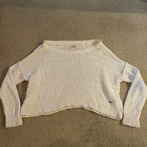 large hollister off the shoulder sweater